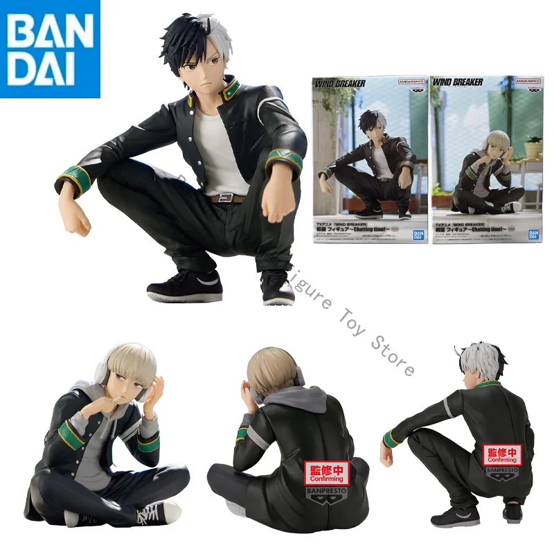 

В наличии оригинальная фигурка BANDAI NAMCO BANPRESTO WIND BREAKER Sakura Haruka and Kaji Ren ПВХ 11 см, модель игрушки в подарок