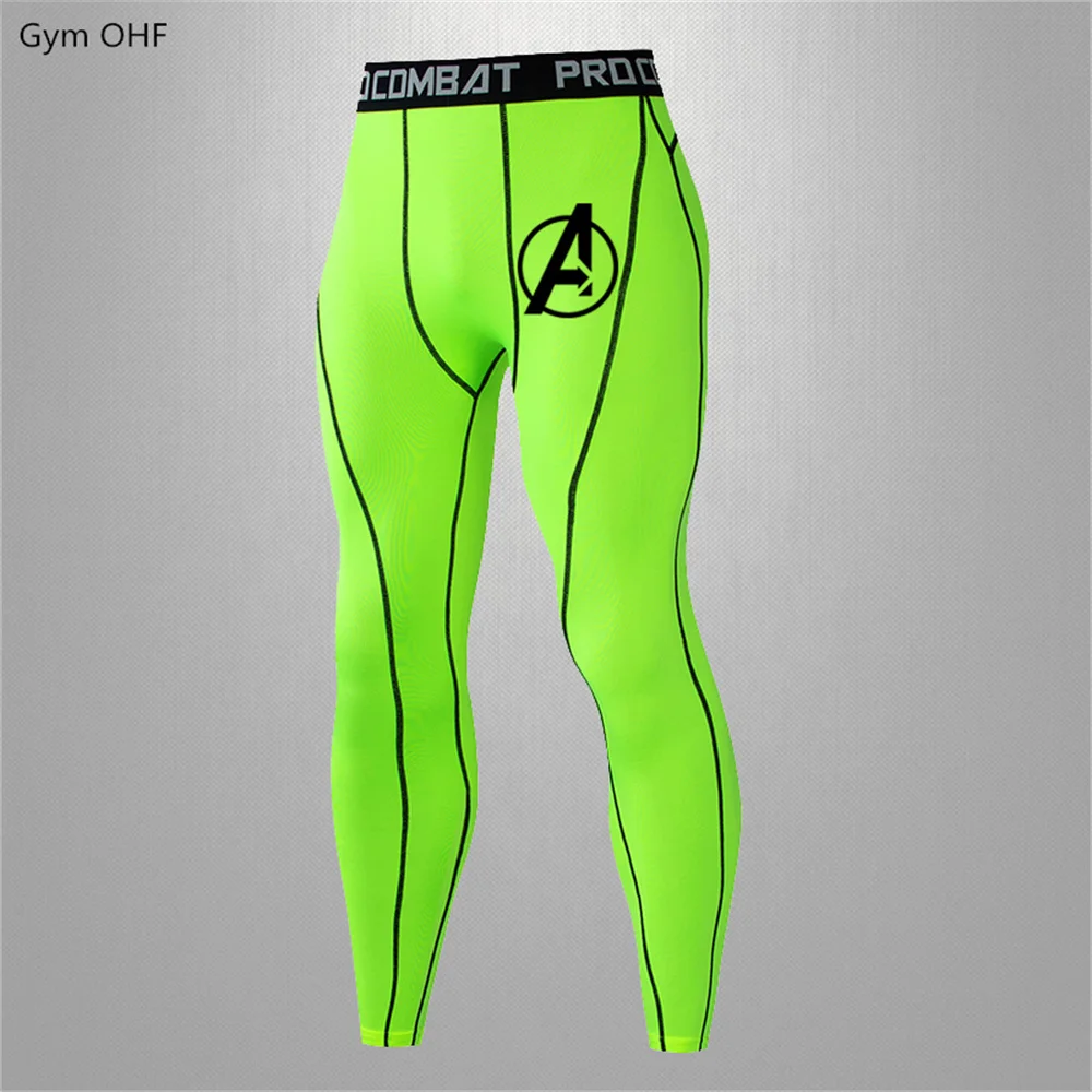 Super Hero Yoga Legging uomo Running collant pantaloncini sportivi Leggings uomo compressione palestra Fitness pantaloni da Jogging pantaloni da uomo