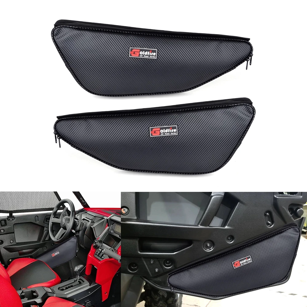 For Honda Talon 1000X 1000R 1000X-4 2019 to 2021 1 Pair Waterproof Carbon Fiber UTV Accessories Storage Door Bags Organizers