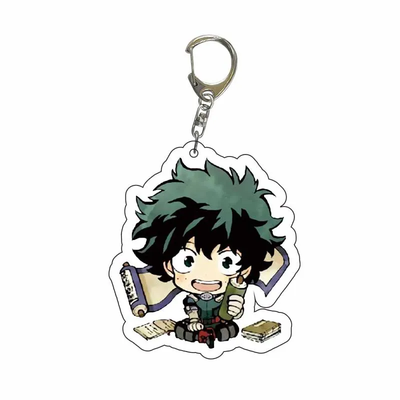 Anime Game Boku no Hero One\'s Justice Cosplay Costume Key Pendant Props Acrylic Keychain Keyring