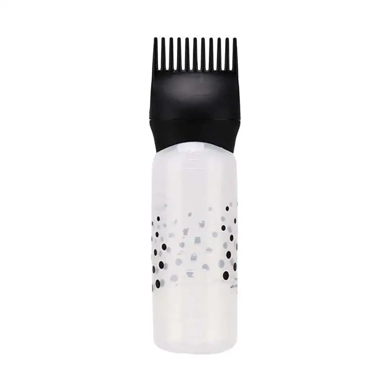 Salon Hair Dye Applicator Squeeze Bottle 120ML With Brush DIY Coloring Tool For Root Highlights Application