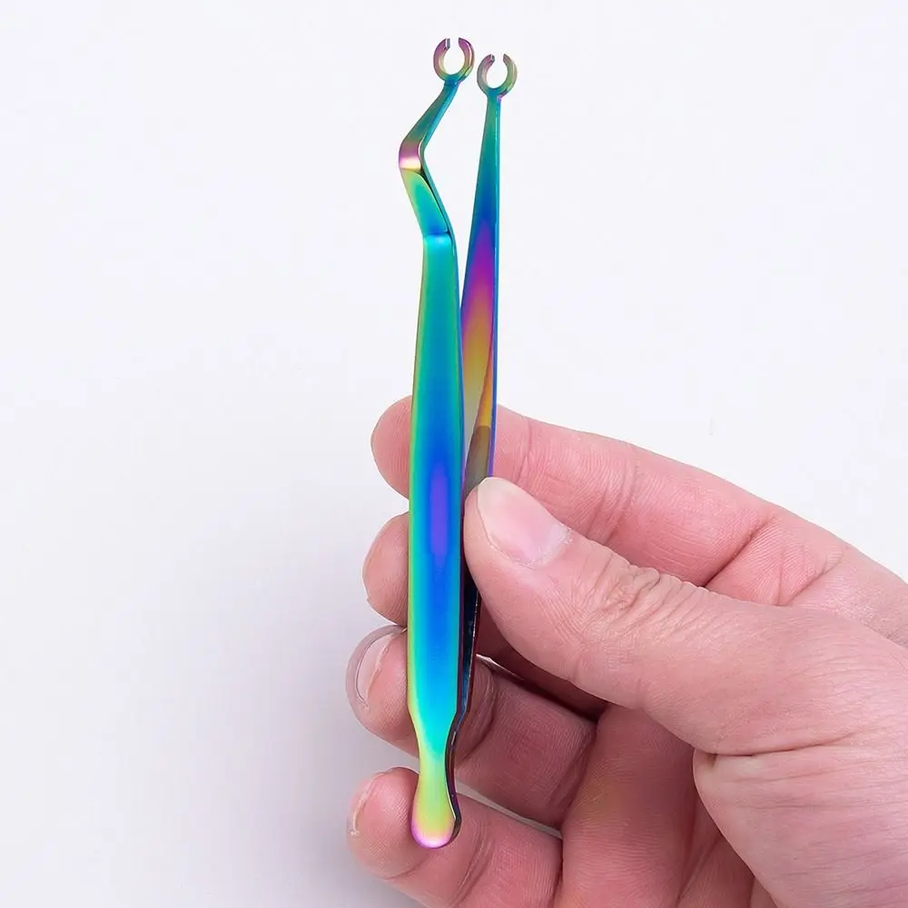 Stainless Steel Body Piercing Tool Septum Piercing Tool Ear Stud Dermal Forceps Navel Stud Catheter Gauge Dermal Piercing Tool