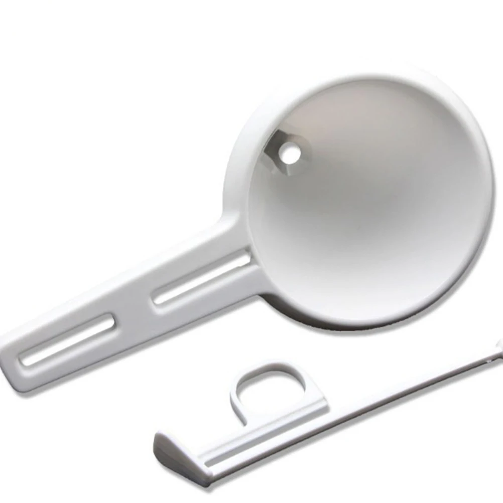 

Cake Measuring Dispenser Funnel Tool for Baking Chocolate Decor Frosting Cream Pancake Batter White Plastic Kitchen Accessories