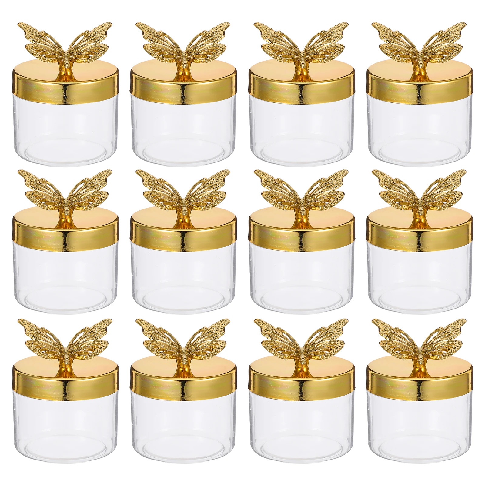 

12 Pcs Packing Box European Wedding Candy Plastic Butterfly Boxes for Party Favors