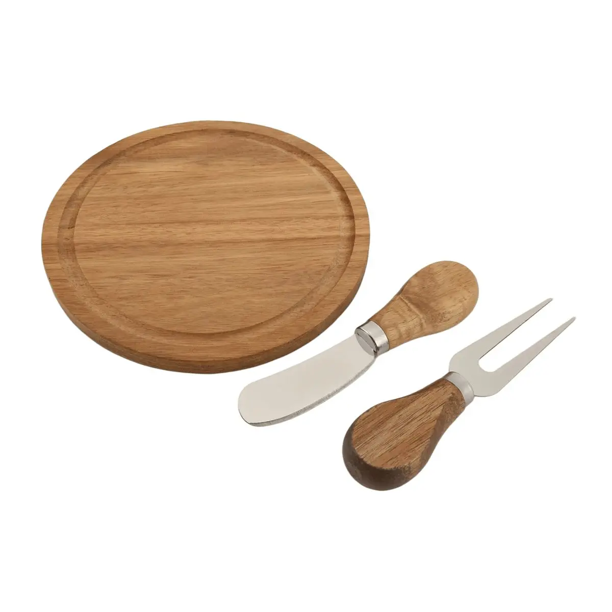 Nices Baby Shower Bridal Game Prizes for Winners Round Cheese Board Set Wood Mini Charcuterie Board for Guests Wedding Favor