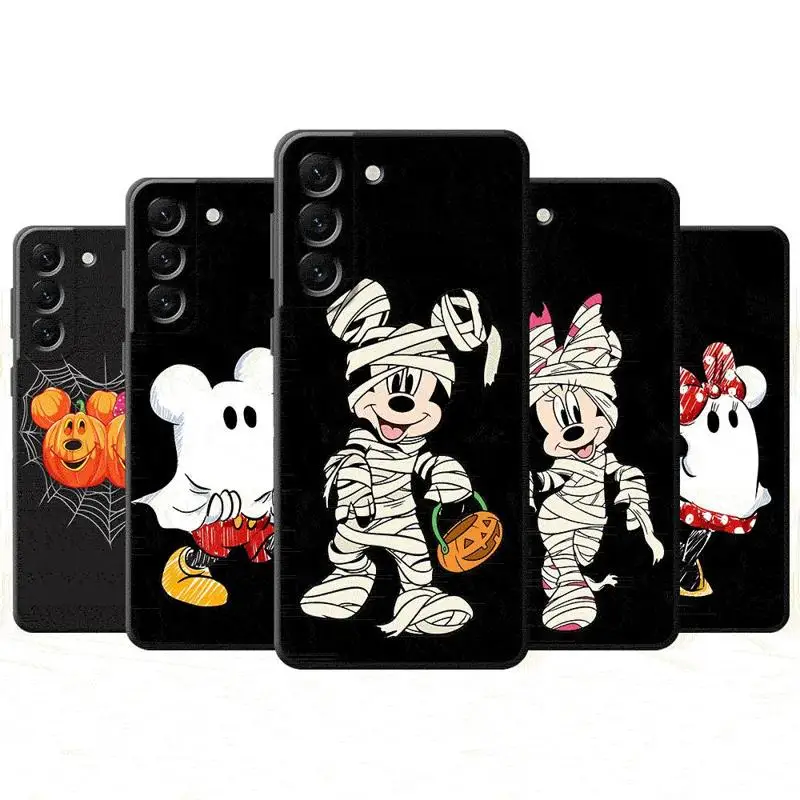 Disney Mickey Minnie Happy Mummy Halloween Case for Samsung Galaxy S24 Ultra S23 S22 S21 S20 FE S10 S9 Plus Note 20Ultra Cover