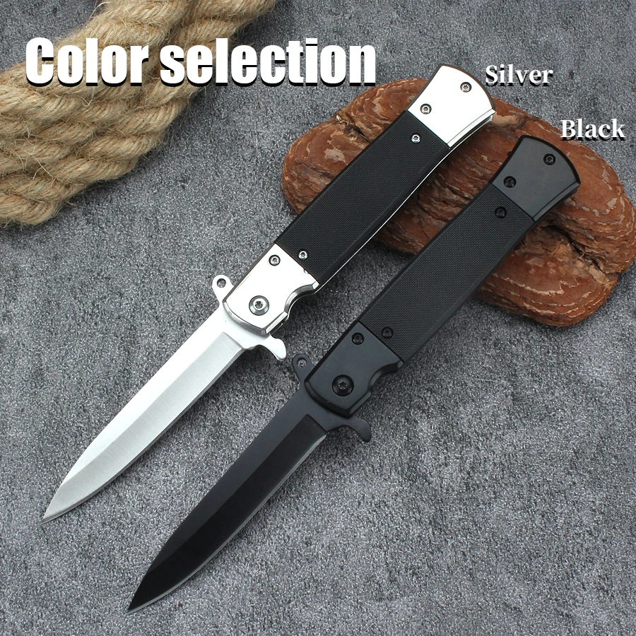 Portable, Sharp, Folding, Stainless Steel, High-Hardness, Multi-Functional Outdoor Knife For Field Use.