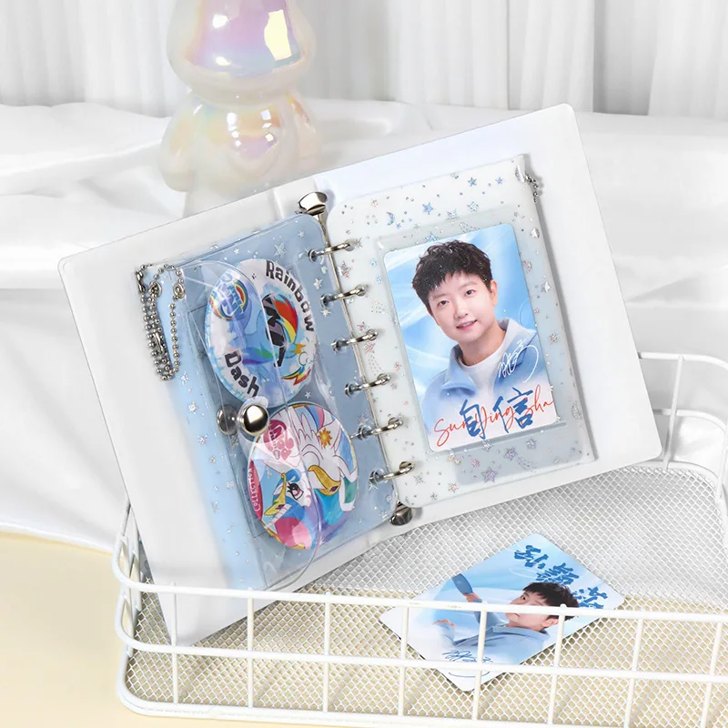A7 Colorful Loose Leaf Card Holder Case Storage Bag Note Book Inner Bag Card Cover Sleece INS Original