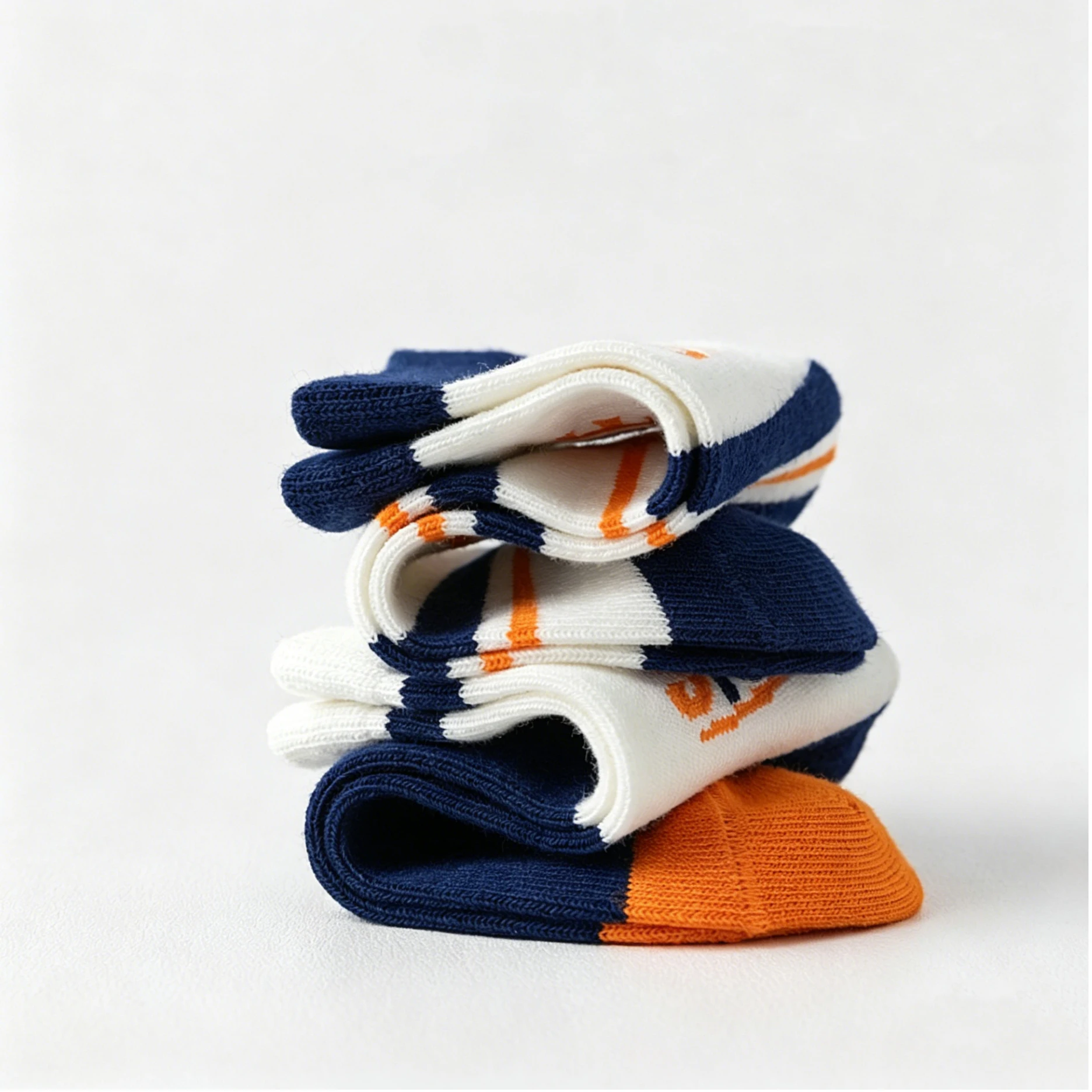 10 Pairs Boys Crew Socks Navy Sport Nautical Print Mid Calf Soft Breathable Children Daily Socks Set