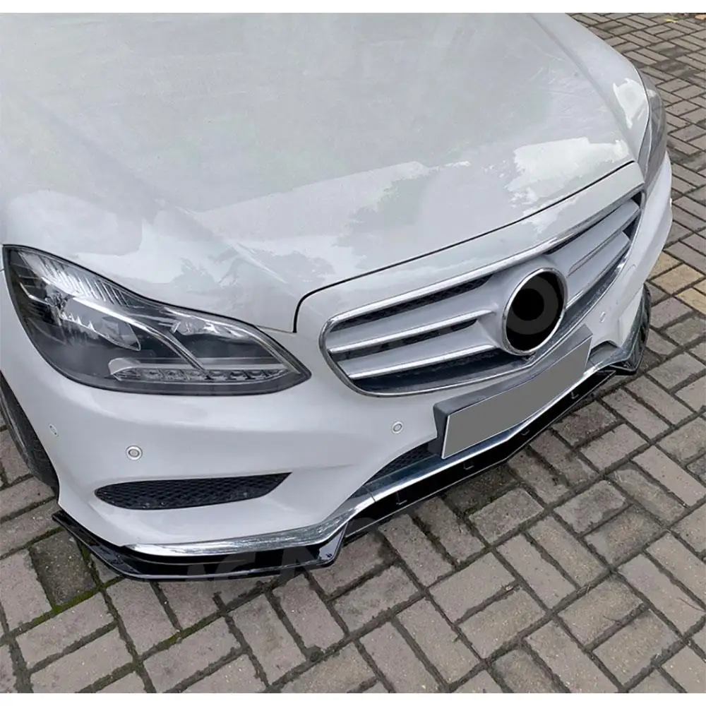 Lábio dianteiro para Mercedes Benz, Spoiler de Chin, Divisor Bodykit, Acessórios Automóvel, W212, E250, E350, E400, E550, Desporto, 2013-2015