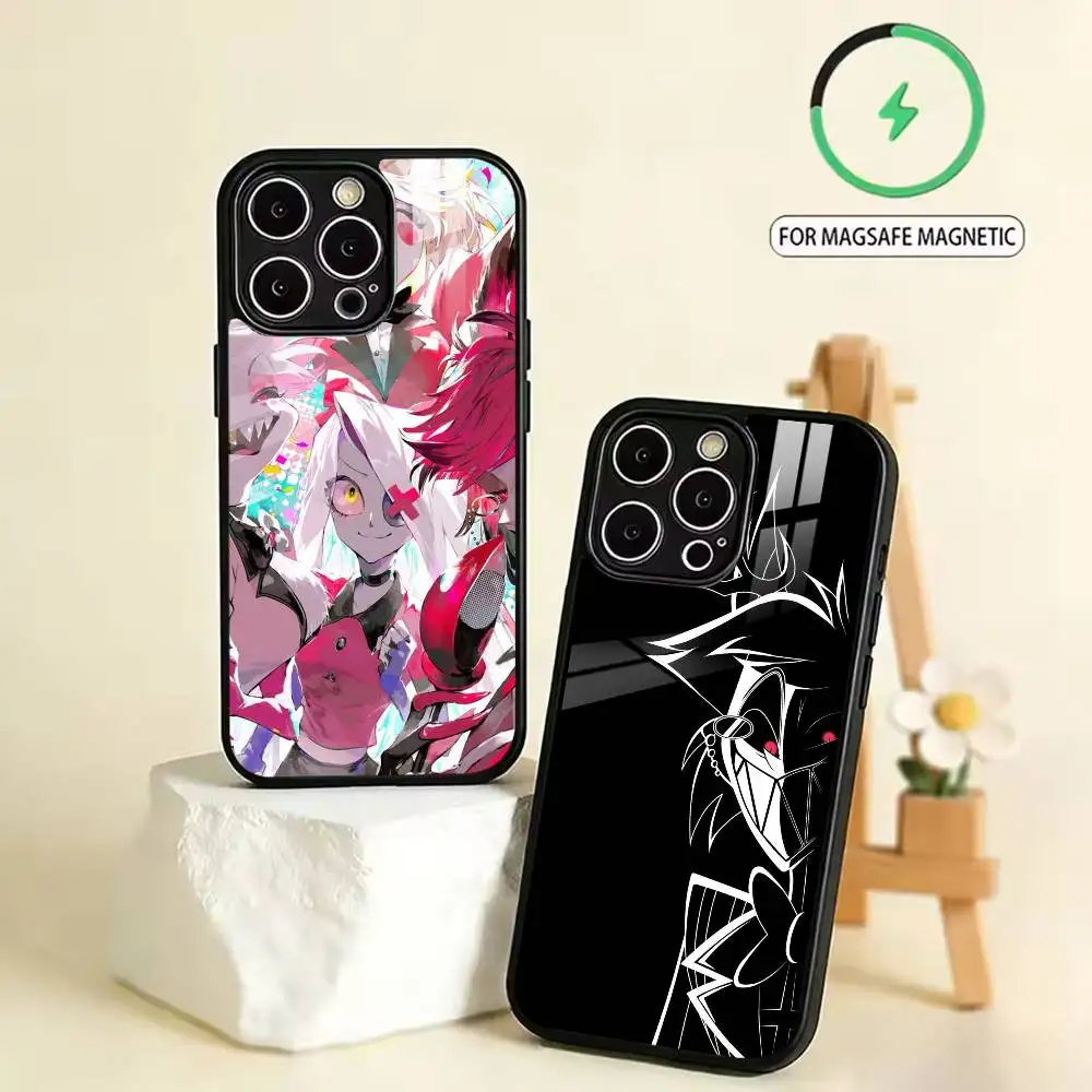 one-Hazbin Hotel-es  Phone Case For iPhone17, 16,15,14,13,12,11,Pro,Max,Plus,SE4,Magnetic Charging