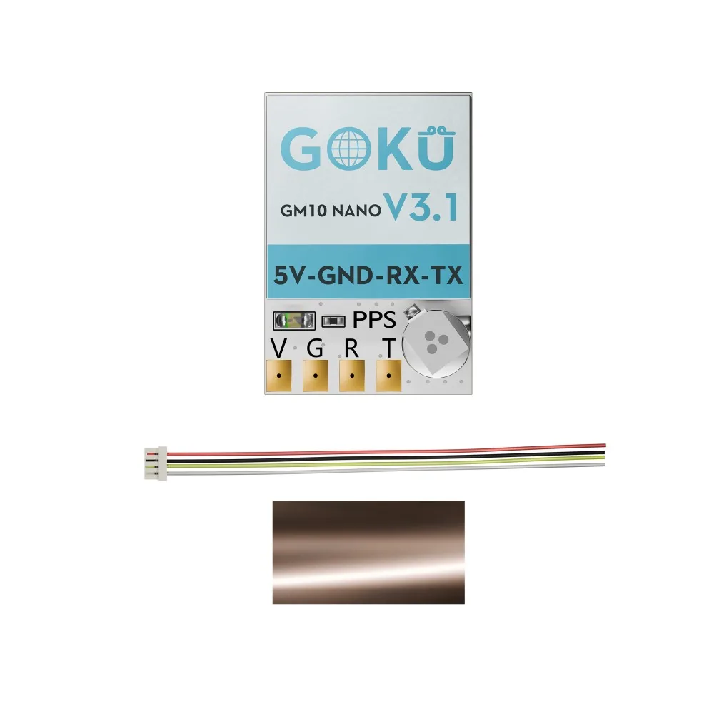 โมดูล GPS Flywoo GOKU GM10 Nano V3.1 น้ำหนักเบาพิเศษ 4g พร้อมระบบระบุตำแหน่งรวดเร็วสำหรับโดรนแข่ง FPV ฟรีสไตล์ DIY