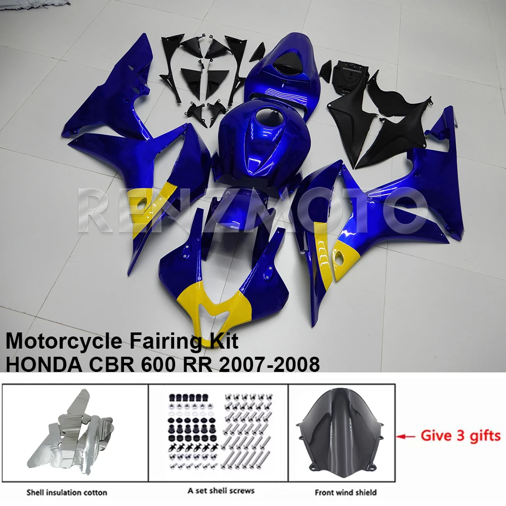 For HONDA CBR600RR 2007-2008 Fairing H0607-1005b Motorcycle Kit Body Kits Decorative Plastic Guards Accessories Shells