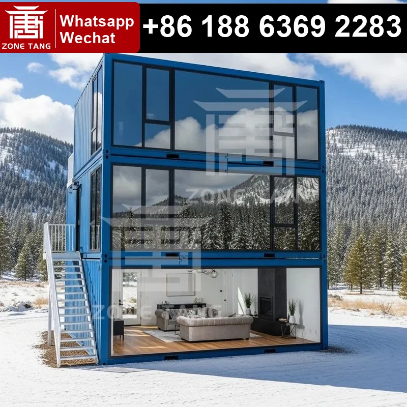 Custom Modular Homes Repairable Fashion Shipping Container Homes Mobile Home Flat Pack House Folding Office Prefab Home Economic