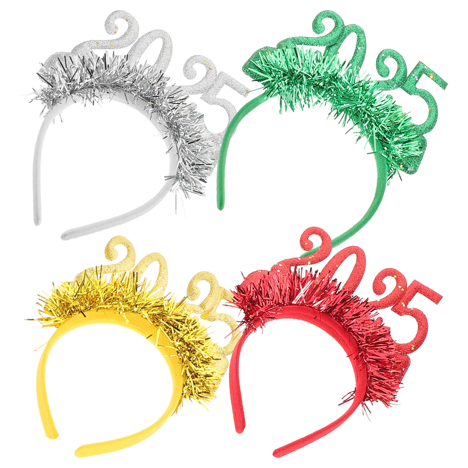 4 pçs fontes de festa ano novo bandana natividade ornamentos headpiece pano anos véspera acessórios