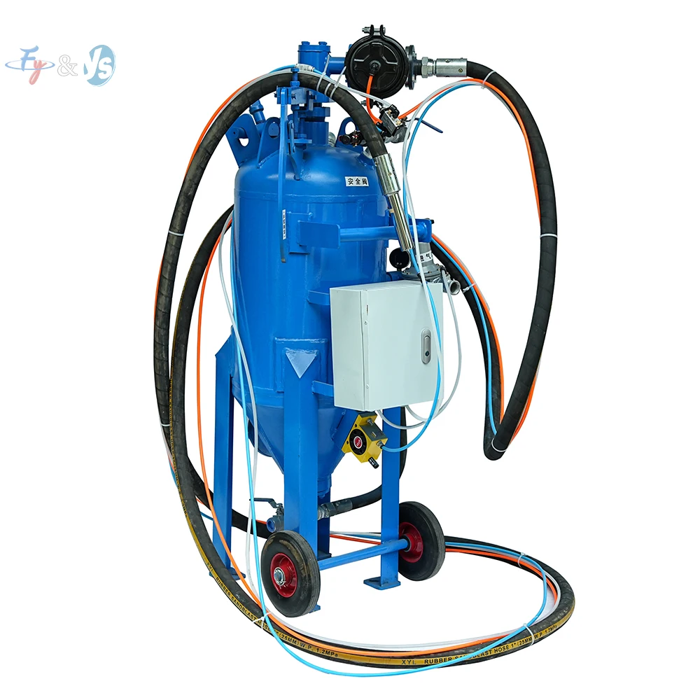 Dustless Wet Sandblaster Machine, High Pressure Water Sandblasting Equipment, Wet/Dry Dual Mode for Rust, Paint Removal&Surface