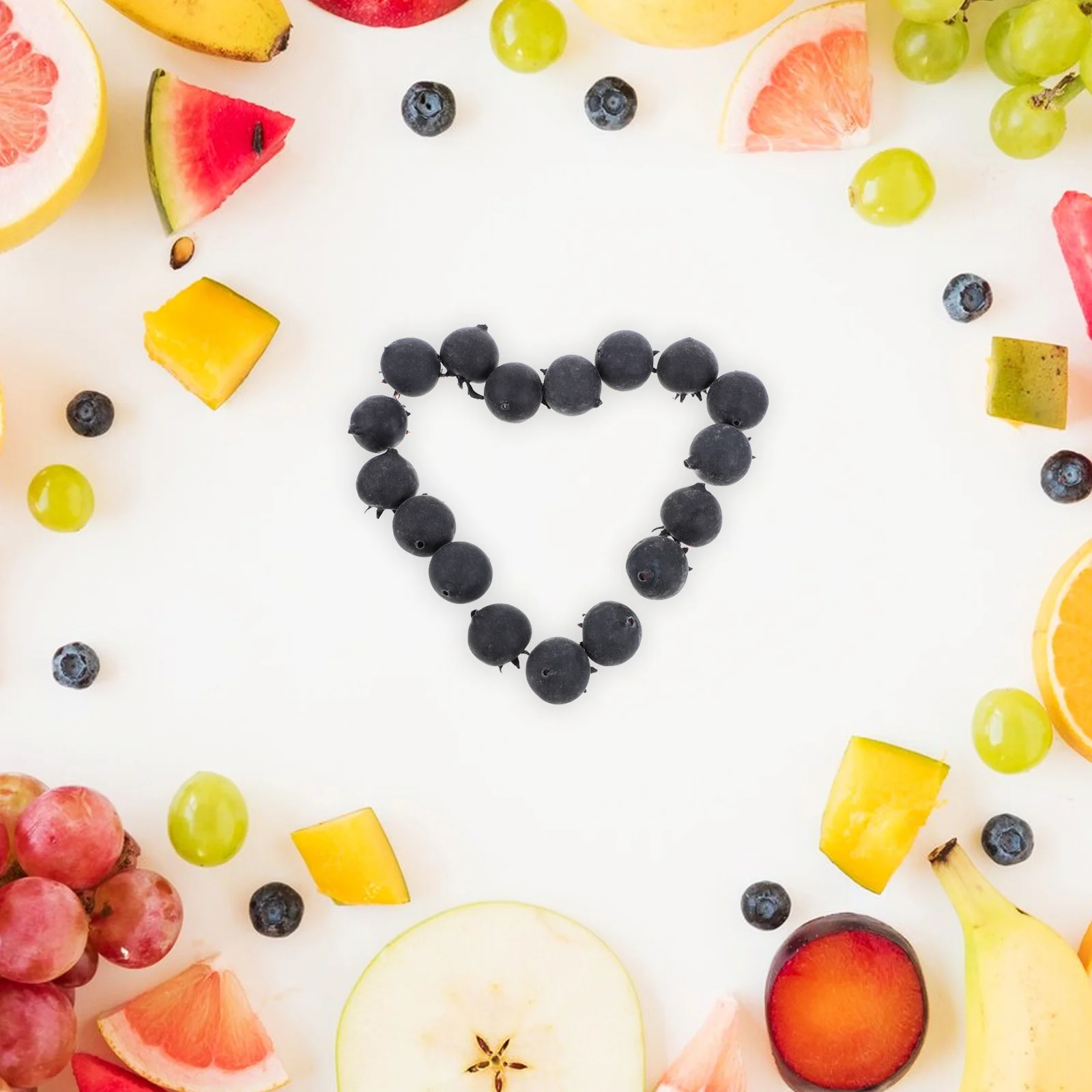 

20Pcs Simulation Blueberries Artificial Foam Blueberries Realistic Fake Fruit Decor Photography Prop Kitchen Dining Room Display