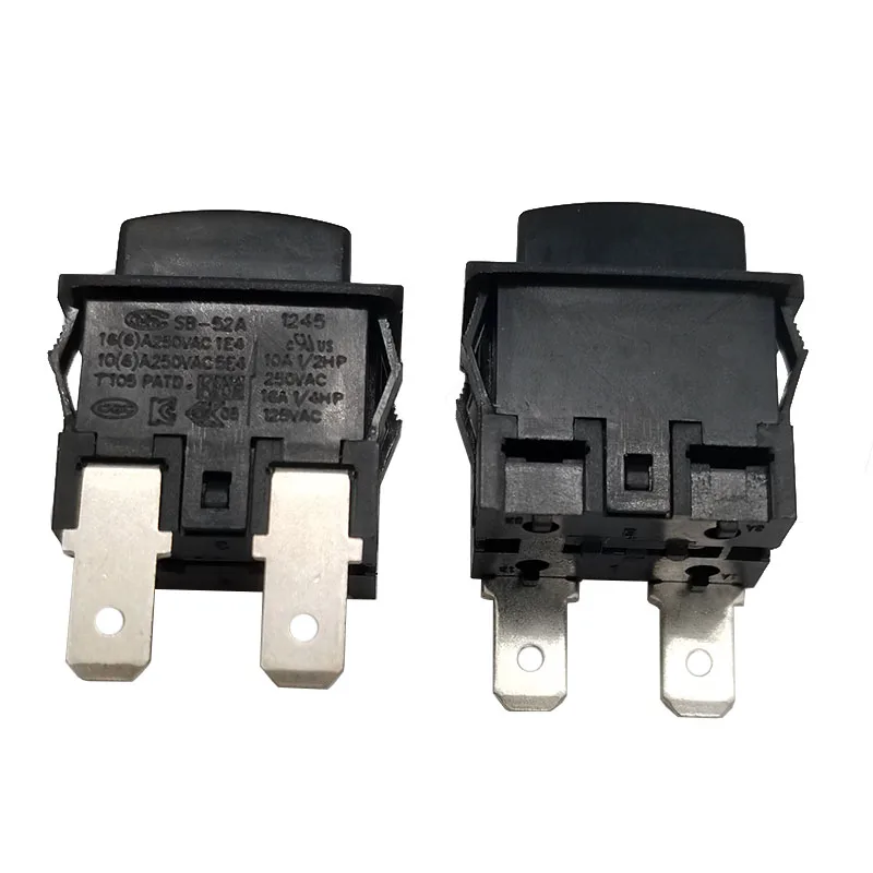 Push-button switch Vacuum cleaner power switch 2 pin self-locking SB-52A power switch 16A250VT105