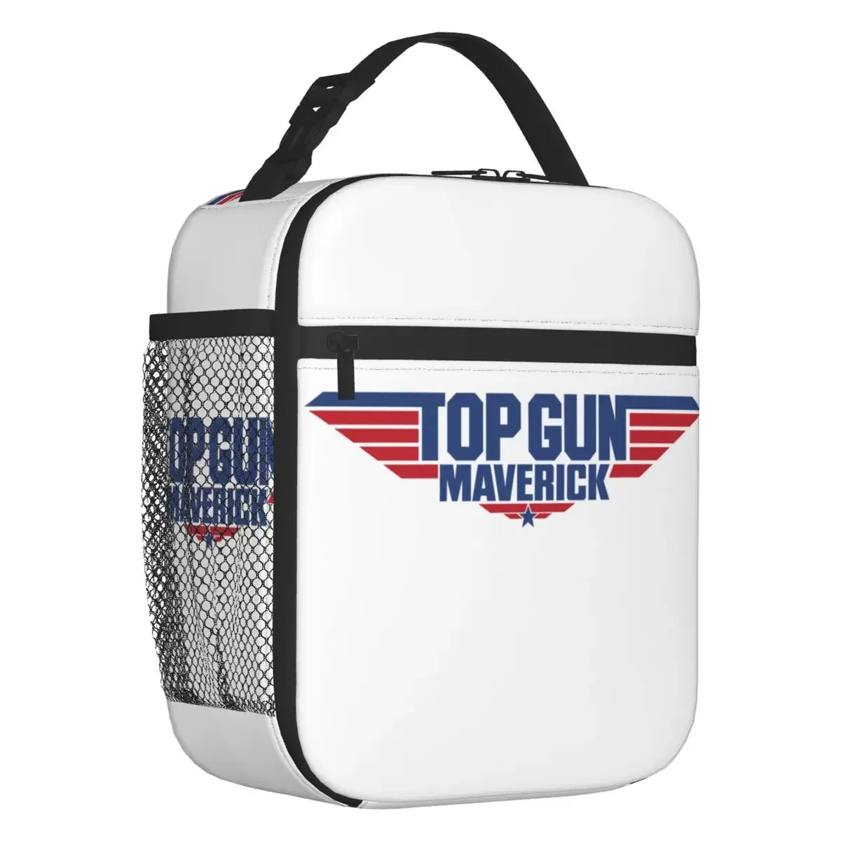 

Top Gun Maverick Insulated Lunch Bags for Women Tom Cruise Film Resuable Cooler Thermal Food Lunch Box Work School Travel