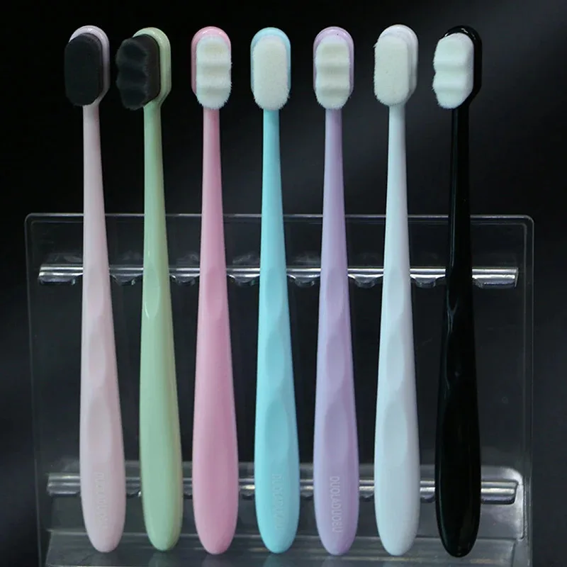 10/5/1pcs Ultra Fine Soft Bristled Toothbrush, Portable Travel Toothbrush, Boxed Soft Fiber Nano Toothbrush, Oral Hygiene Care