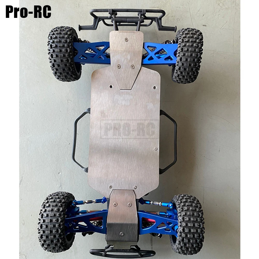 1Set Metal Stainless Steel Chassis Armor Skid Plate for Arrma 1/10 Granite Senton Big Rock Vorteks Typhon Rc Car Upgrade Parts