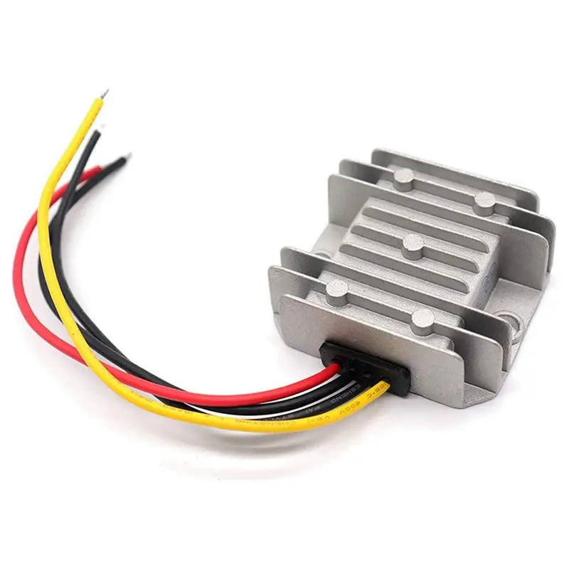 ABMO 5X DC 24V To 12V Converter, Voltage Buck Converter 5A 60W, Step Down Transformer Waterproof With Aluminum Shell