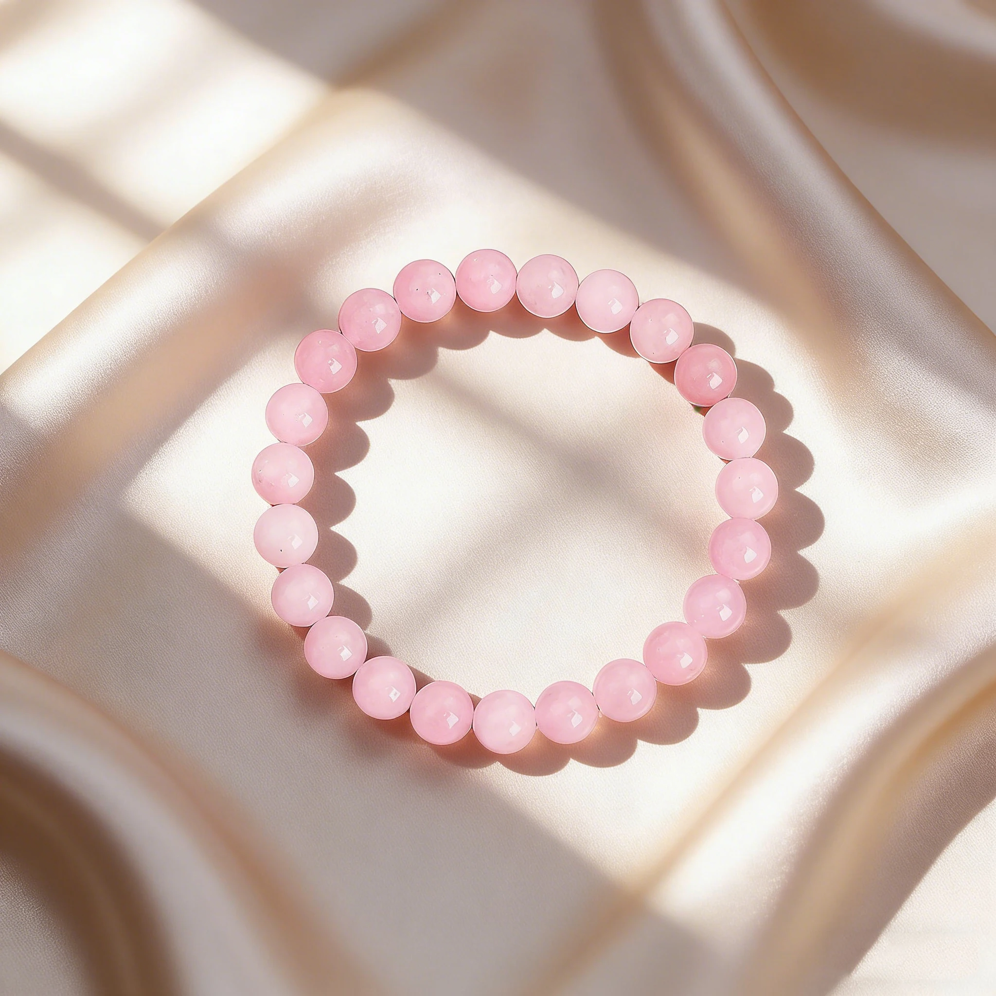 Natural Angelite Beaded Bracelet 6 8 10mm Reiki Healing Stone Bracelet Vitality Charm Gift For Women Spiritual Crystal Jewelry