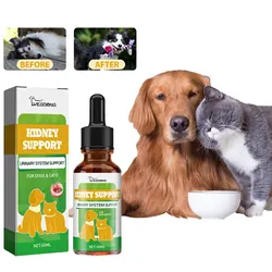 Yegbong Pet Kidney Drops Kidney Stone Removal Urinary Tract Care Maintain Urinary System Anti Inflammation Dog Health Supplement