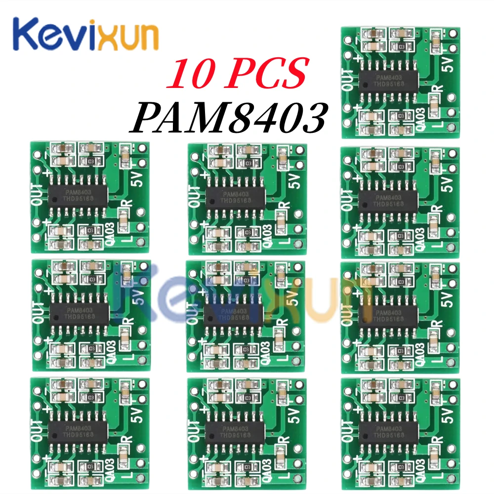 10pcs/5pcs/1pc PAM8403 Audio 2x3W Mini Digital Power Amplifier Board for Class D Stereo Audio Amplifier Module 5V Power