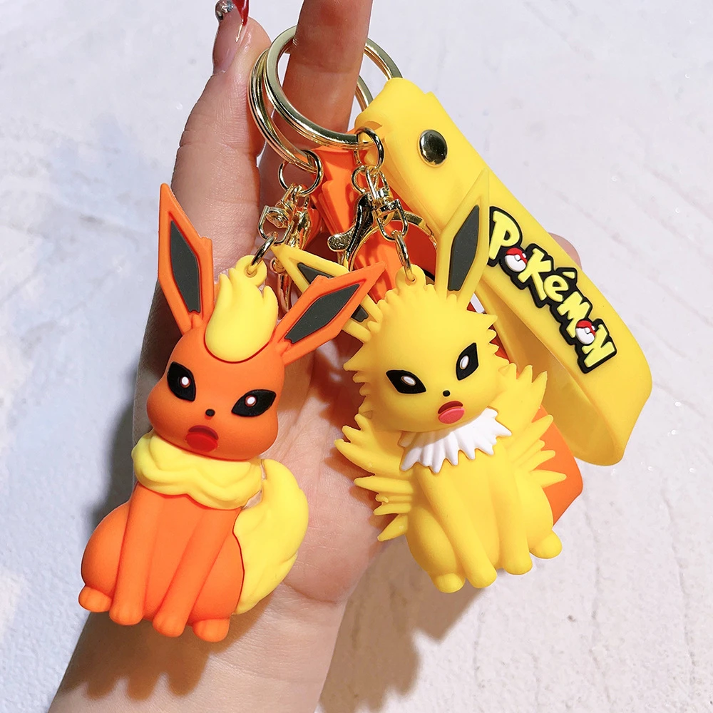 Porte-clés Pokemon, jouet figurine d'action, dessin animé Kawaii, mode Charmander Psycanard, poupée, pendentif de sac de voiture, cadeau pour enfant