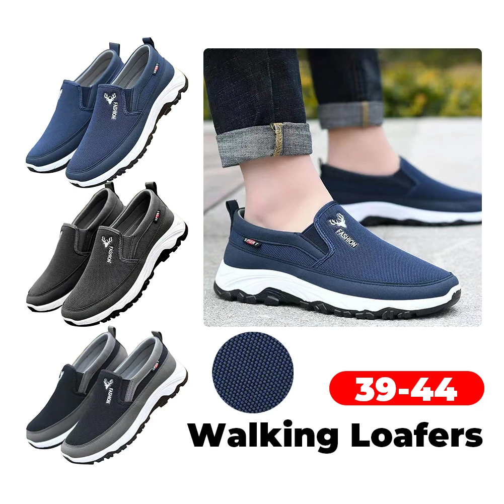 

Men Penny Boat Shoes Sports Shoes Breathable Orthopedic Travel Plimsolls Flat Non-Slip for Outdoor Activity Hiking Walking Shoes