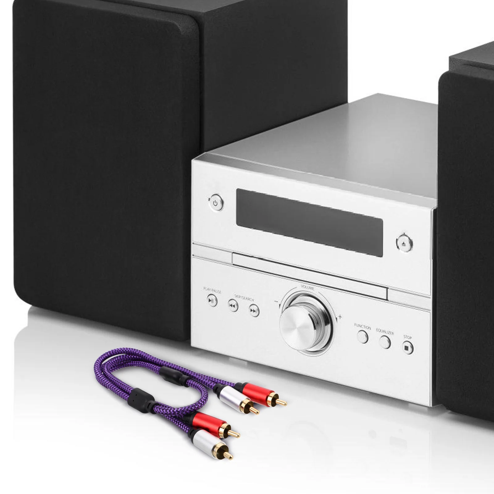 

RCA Audio Stereo Subwoofer 0 5m Speaker Amplifier Rca Cable Car Audio Connector Sound System Wire Video