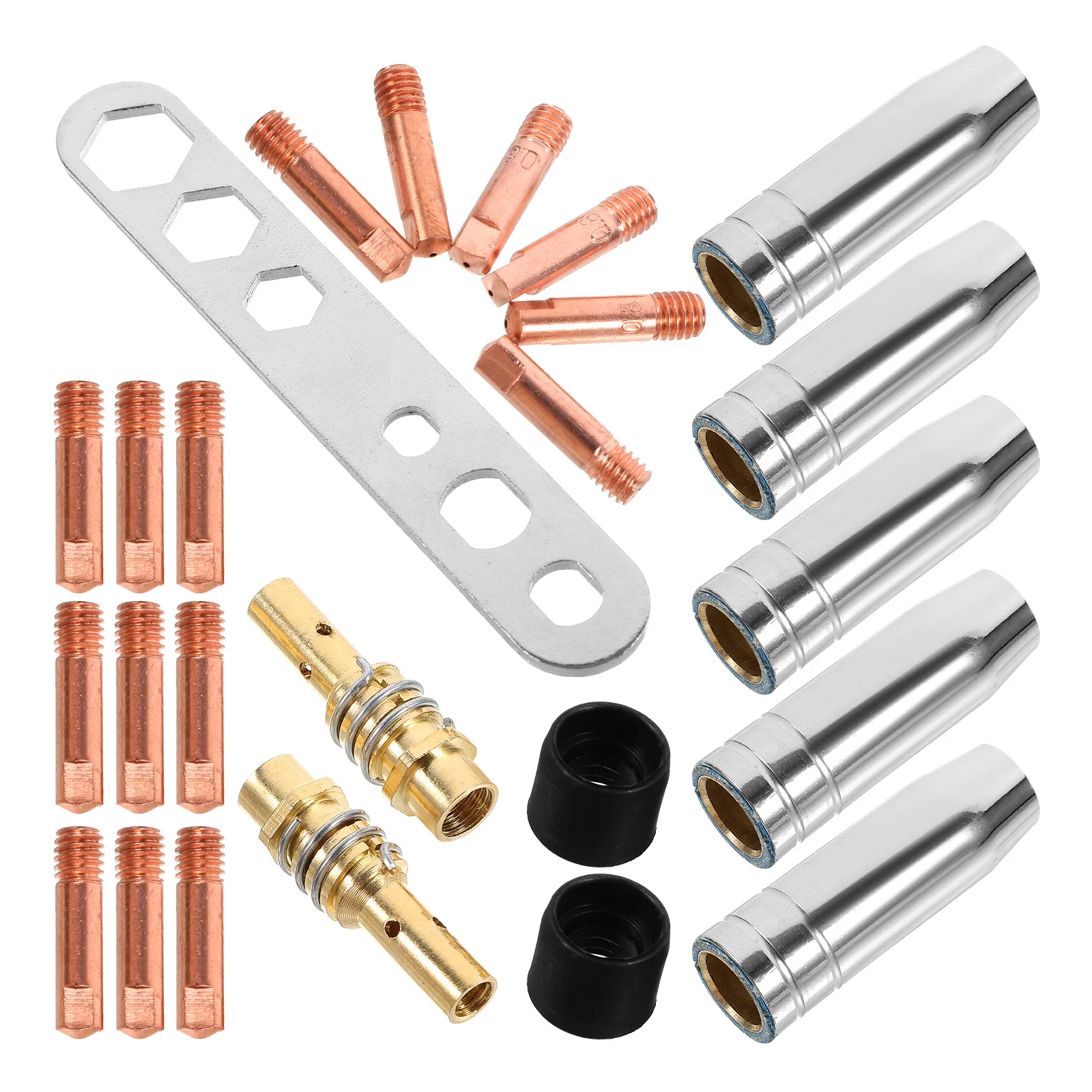 

1Set Welding Torch Nozzle Tips Kit Sturdy Materials Versatile Accessories Good Welding Results Portable Storage