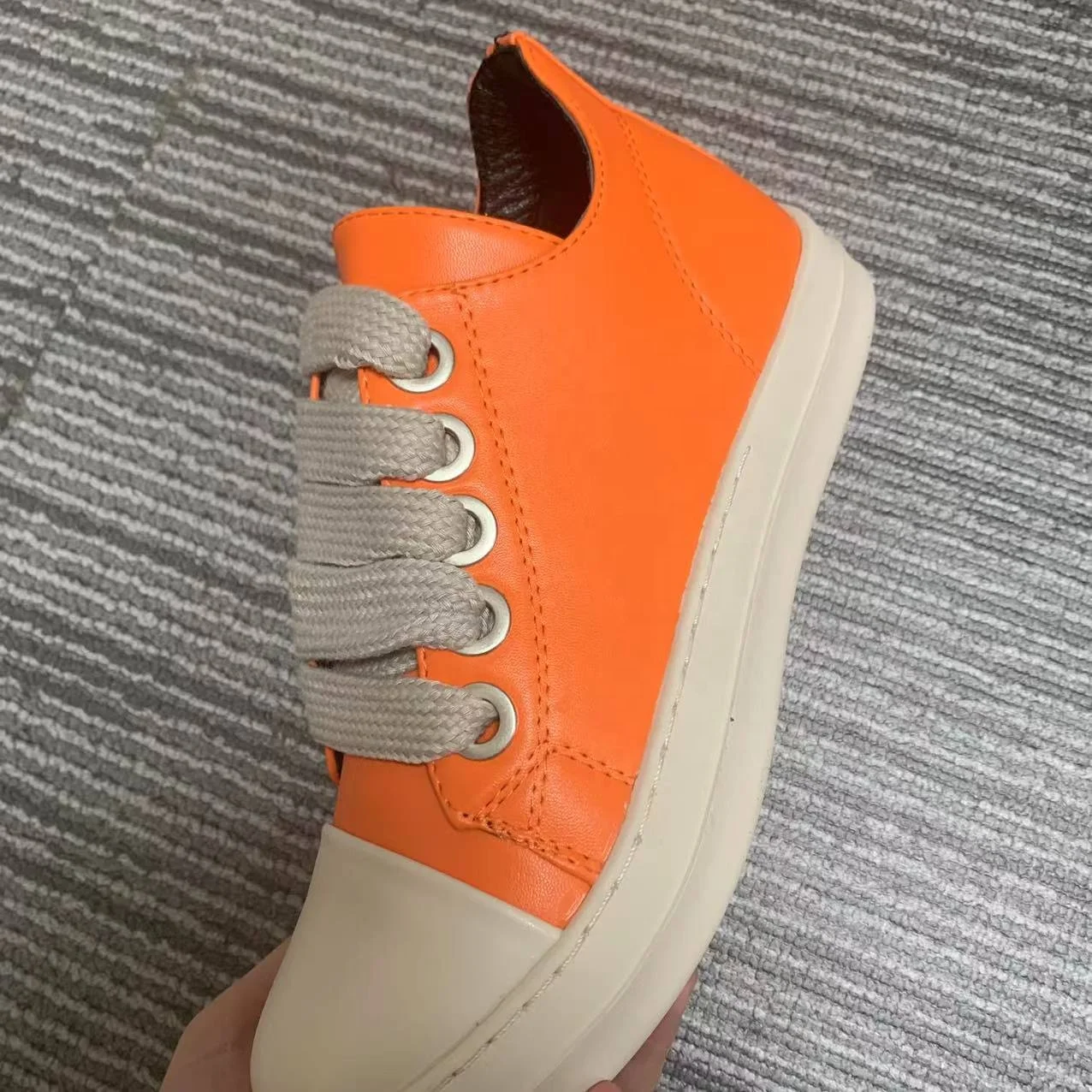 Casual Shoes Pink PU Leather Shoes for Women Boots Male Luxury Designer Lace-up Women's Sneakers