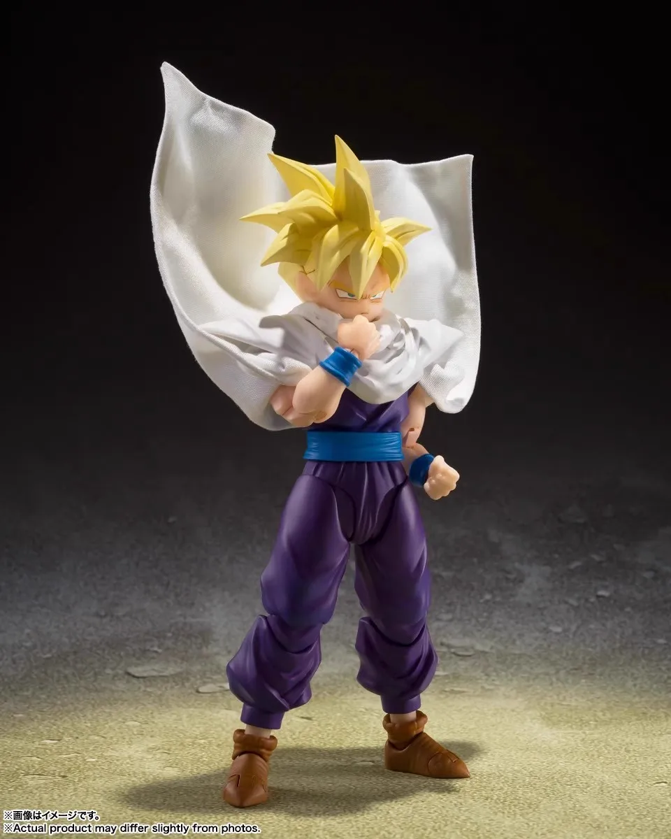 New Bandai Dragon Ball Son Gohan Super Saiyan S.H.Figuarts Shf Anime Action Figures Desktop Ornament Collectible Model Toy Gift