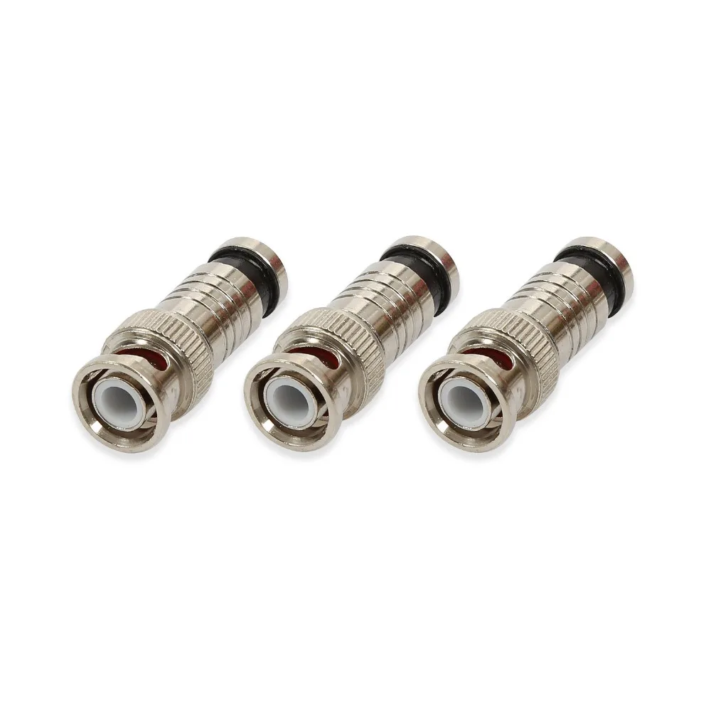 20pcs Hot Selling 10PCS/lot BNC Connector Compression Connector Jack for Coaxial RG59 Cable CCTV Camera Accessories