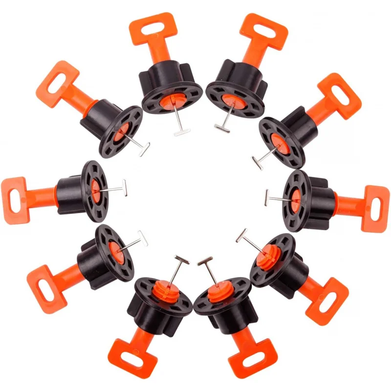 Tile Leveling System Kit with 100pcs Tile Leveler & 2 Special Wrenches & 500pcs 2mm Tile Spacers