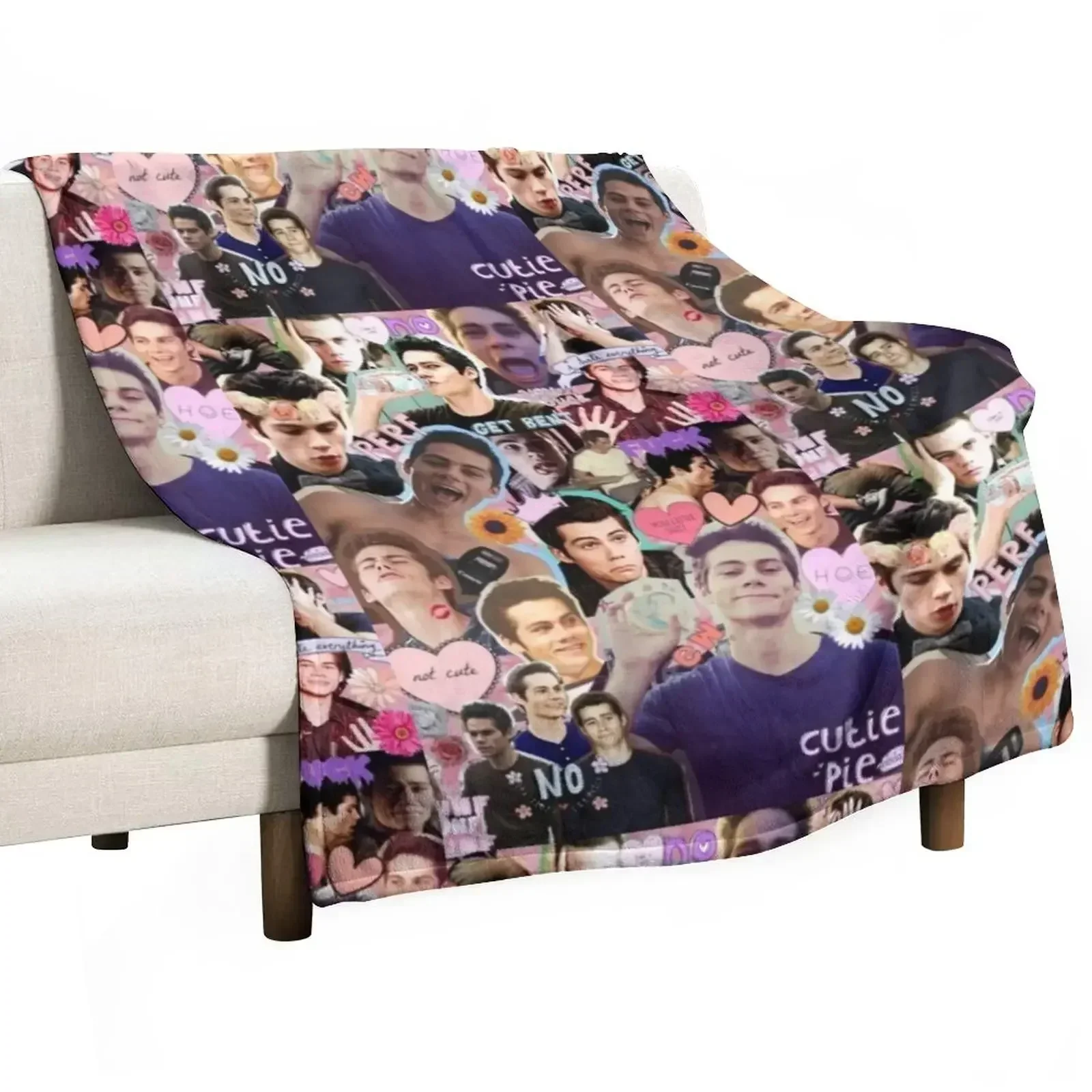 Dylan O’Brien collage Throw Blanket blankets ands funny gift Bed Blankets For Sofas Blankets