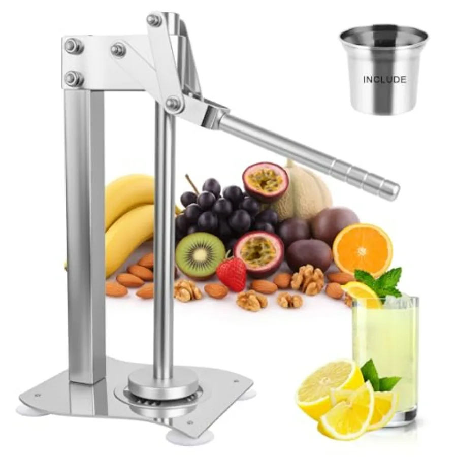 

Heavy Duty Lemon Squeezer Lemon Muddler for Lemonade Stand Lemon Smasher Machine Stainless Steel Fruit & Nut Crusher Juicer Sque