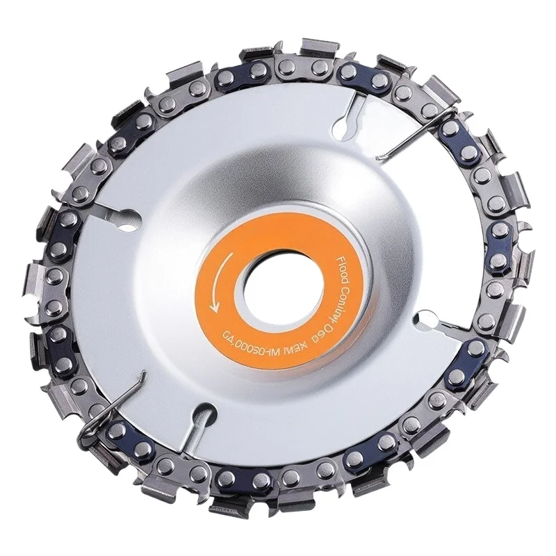 4 Inch 22 Tooth Angle Grinder Chain Saw Blade Wood Cutting Disc for 16mm Arbor Woodworking Cutting Tool