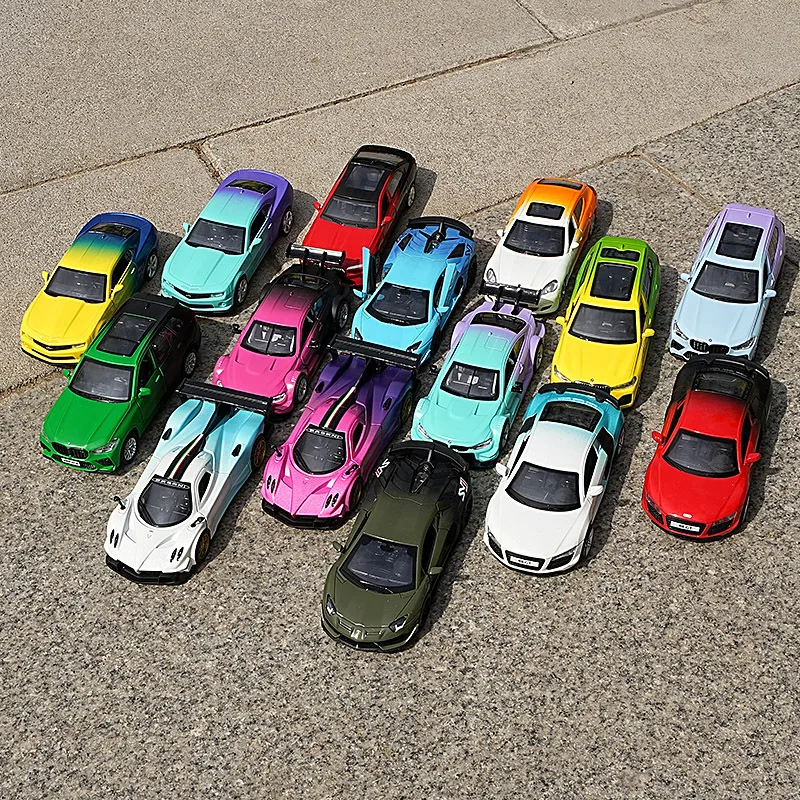 

CCA 1:36 gradient alloy car model with regenerative door opening simulation racing car BMW Audi Pagani multiple models