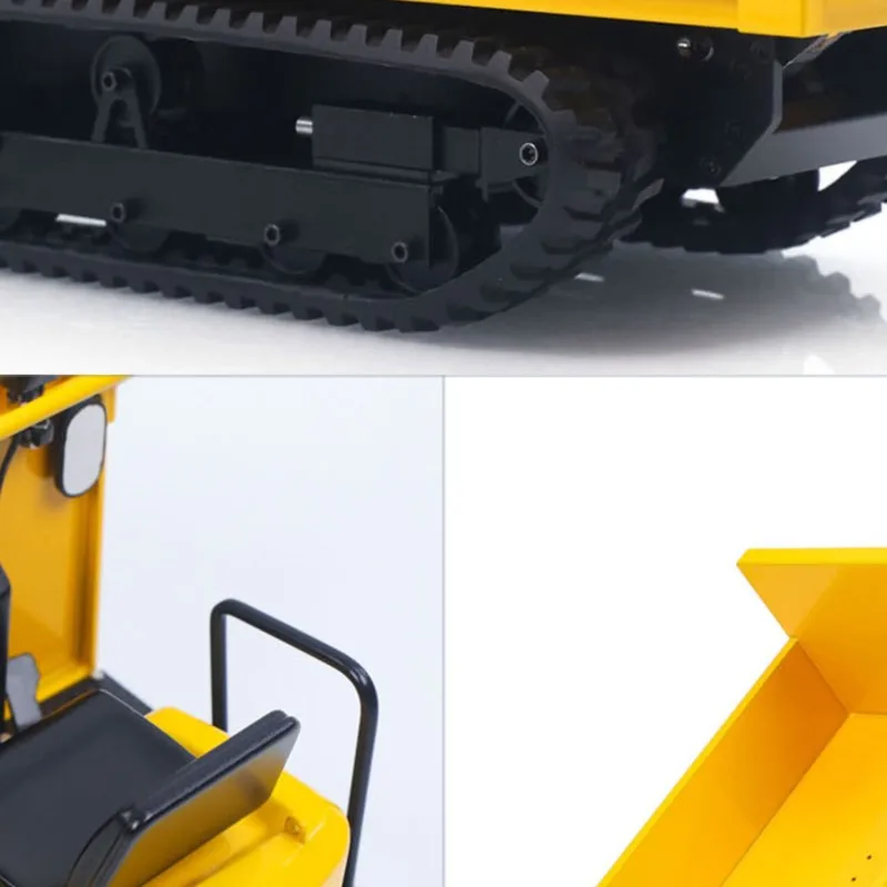 

C12R 1/14 RC Hydraulic Tracked Carriers Truck RTR Remote Control Metal Dumper Car Model Compact Worksite Machines Adults Toy