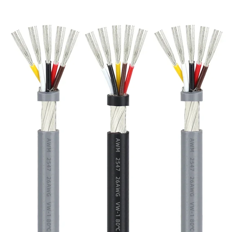 Multi Core 26awg Shielded Wire Power Cables 2547 5C