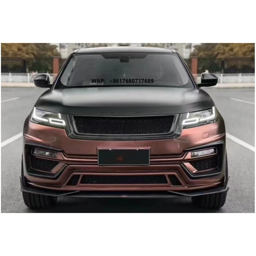 High Quality Body Kit for Land Range Rover Velar Front Bumper Wide Flare Front Lip Rear Diffuser Side Skirts and Trunk Spoiler