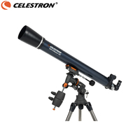 Celestron Professional AstroMaster 90EQ Refractor Telescope Red Dot Finderscope CG-3 Equatorial Tripod