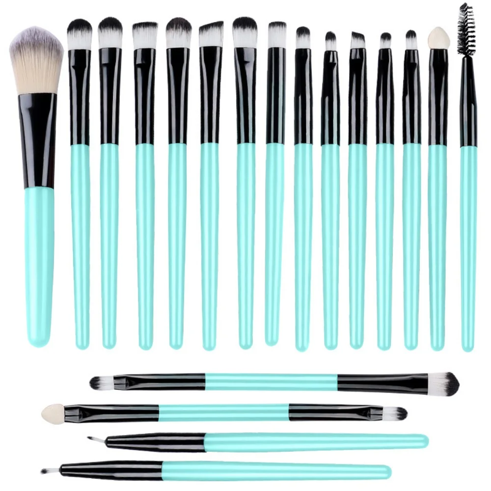 20-teiliges Lidschatten-Pinsel-Set, Eyeliner- und Augenbrauenpinsel, Weicher Concealer- und Augendetail-Pinsel für Augenringe und Dunkle Schatten