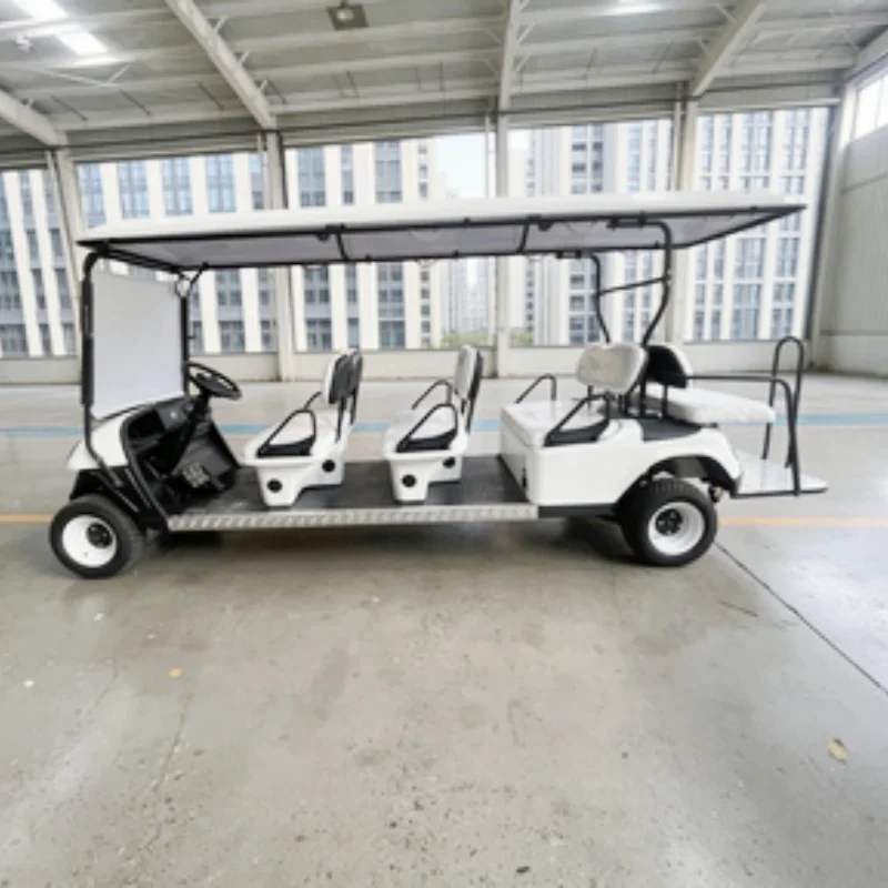 Hot Sale 6 Seater 60V 72V Electric Golf Cart Street Legal Off-Road Hunting Golf Cart With 10-Inch Off-Road Tires With Steel Rims