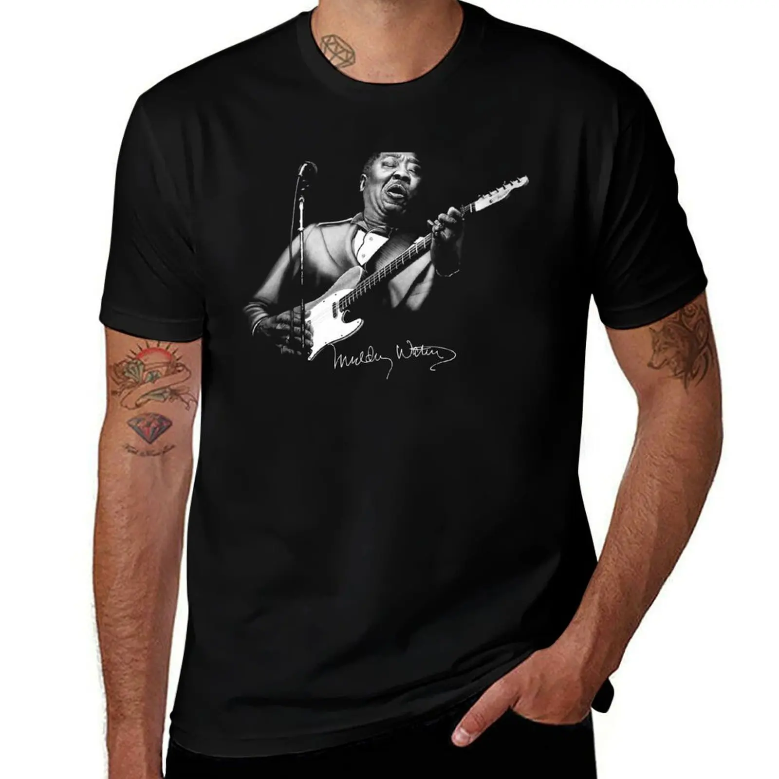 

Muddy Waters sketch T-Shirt Soft Anti-Shrink Cotton Tee