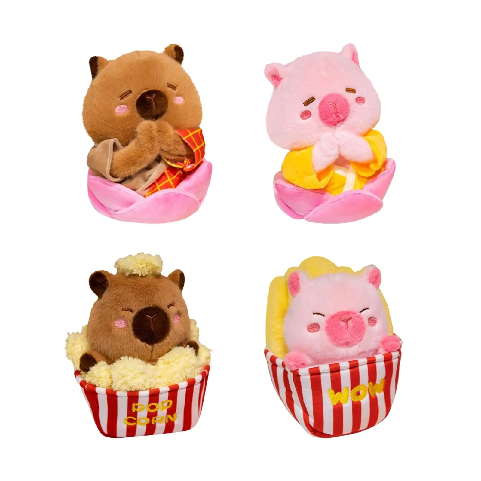 Capybara peluche da collezione Kawaii decorazione morbida Squishy Car Decor capibara peluche bambola ragazzi e ragazze famiglia bambini adolescenti