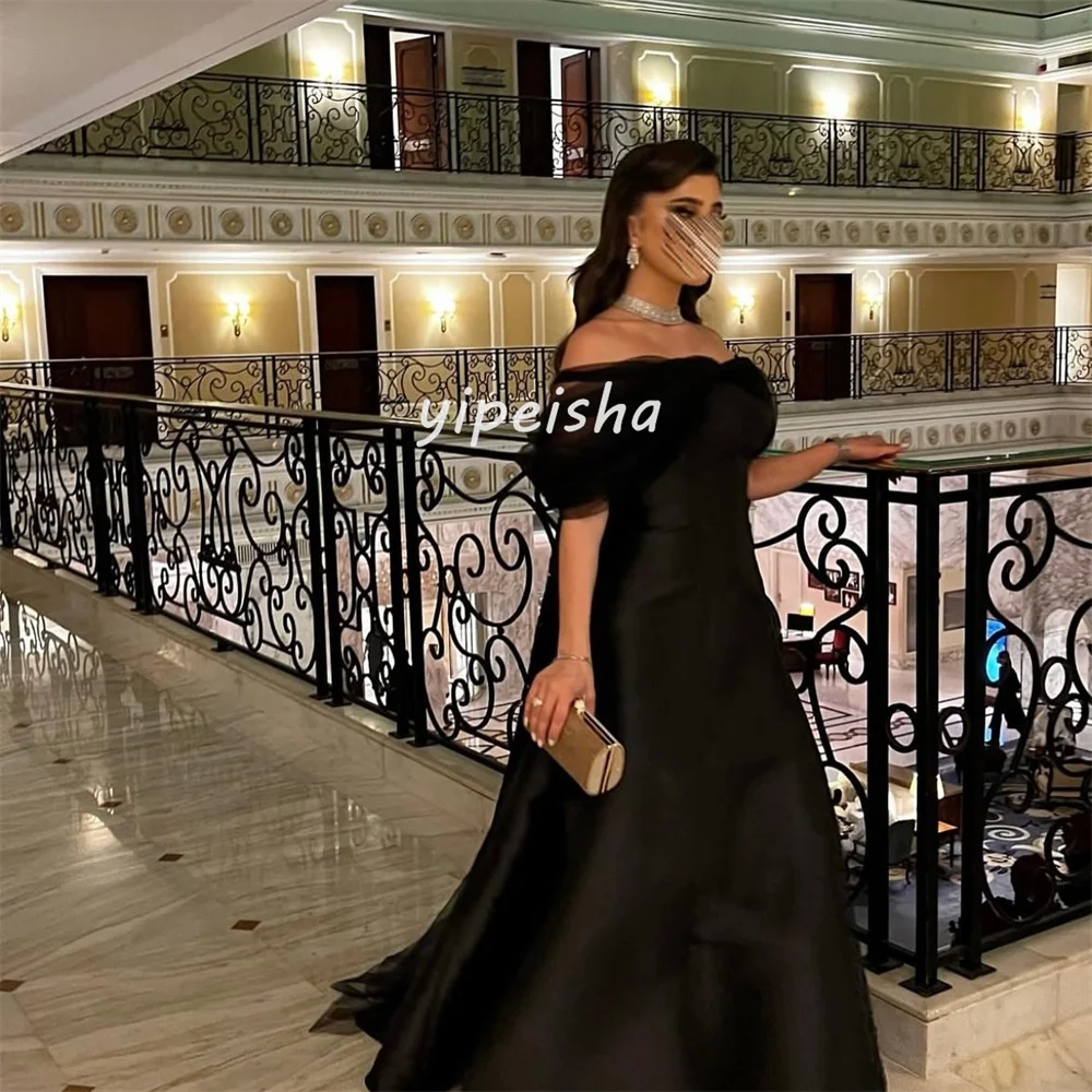 Индивидуальные современные стильные замысловатые шармезные расшитые блестками и бисером длинные платья трапециевидной формы с открытыми плечами на заказ платья для особых случаев в стиле ретро